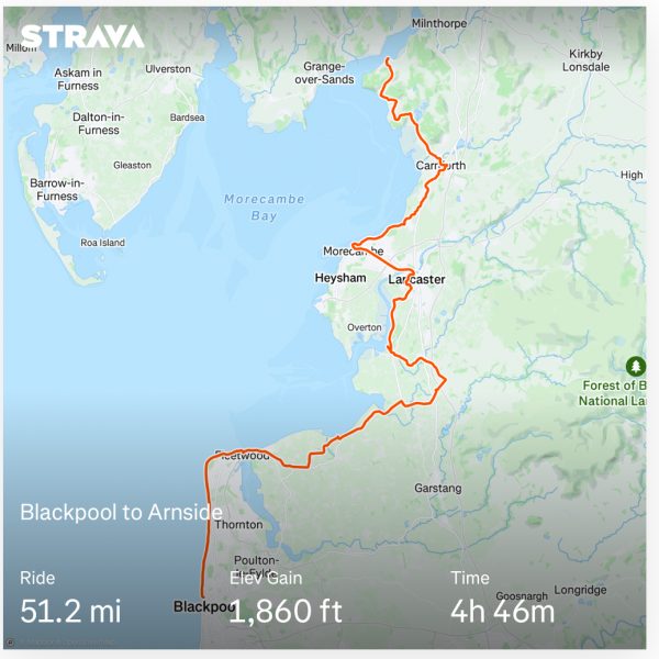 Chester To Ravenglass Map2