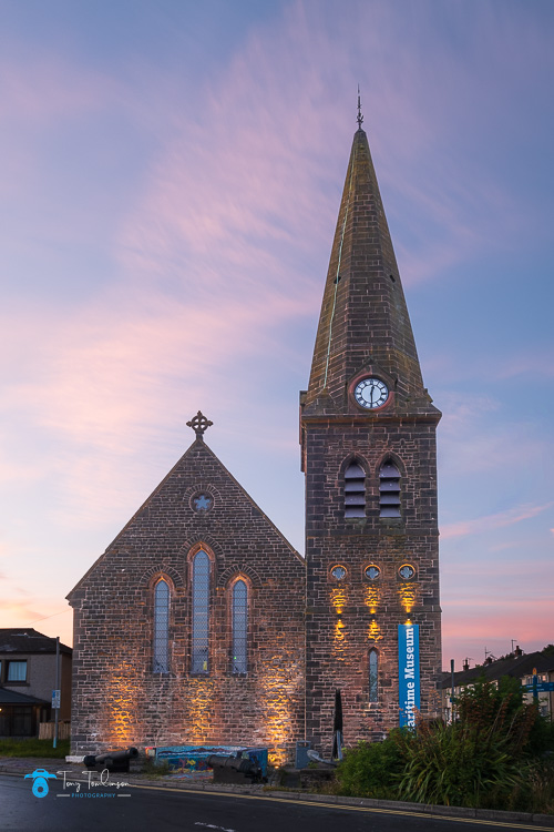 christ-church, Cumbria, harbour, Maryport, Maryport Maritime Museum, Summer, Sunset, tony-tomlinson-photography