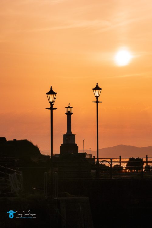 harbour, Maryport, old-lighthouse, sea-bird, solway-firth, Summer, Sunset, tony-tomlinson-photography